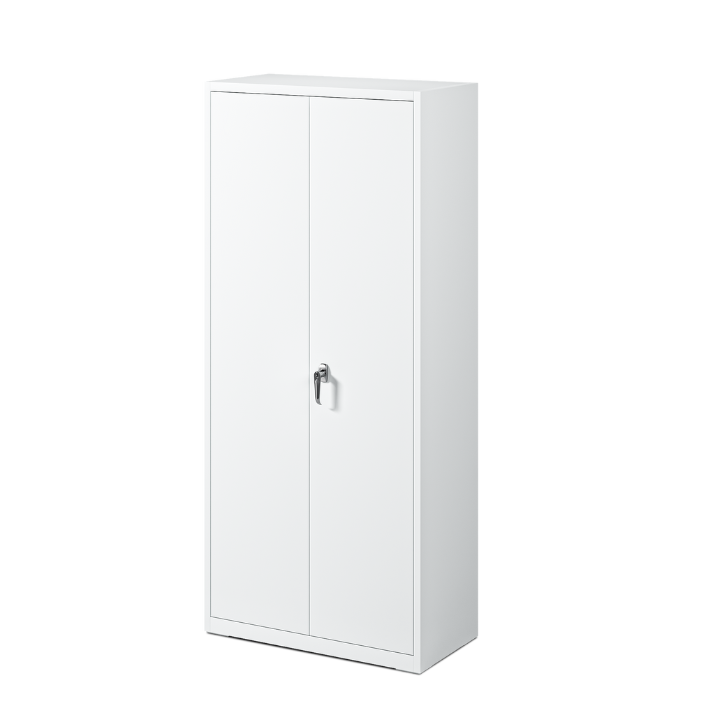 Deyu Tall Metal Storage Cabinet with Lock – Double Door Steel Organizer for Office & Home