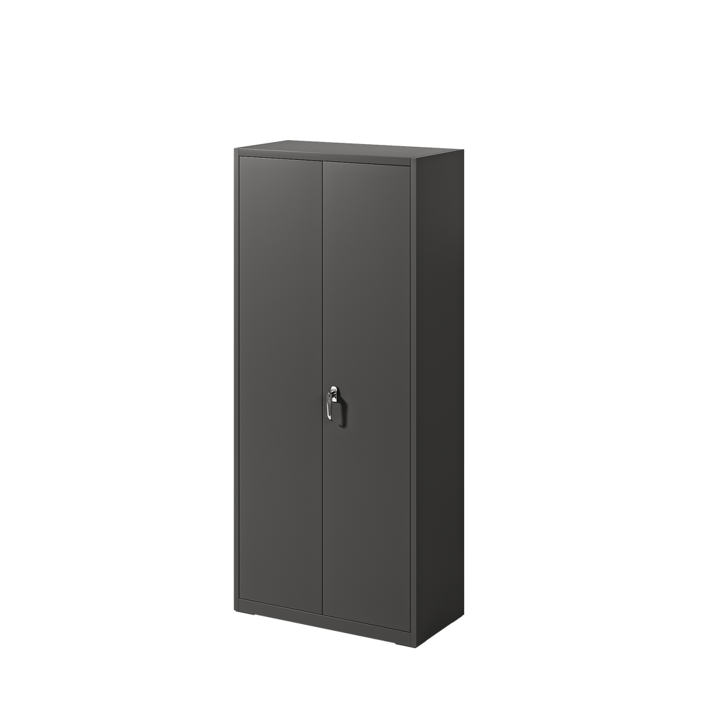 Deyu Tall Metal Storage Cabinet with Lock – Double Door Steel Organizer for Office & Home