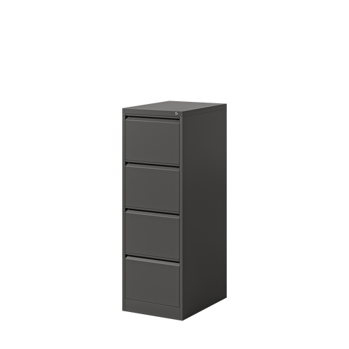 Deyu 4-Drawer Vertical Metal Filing Cabinet with Lock – White Steel Document Organizer