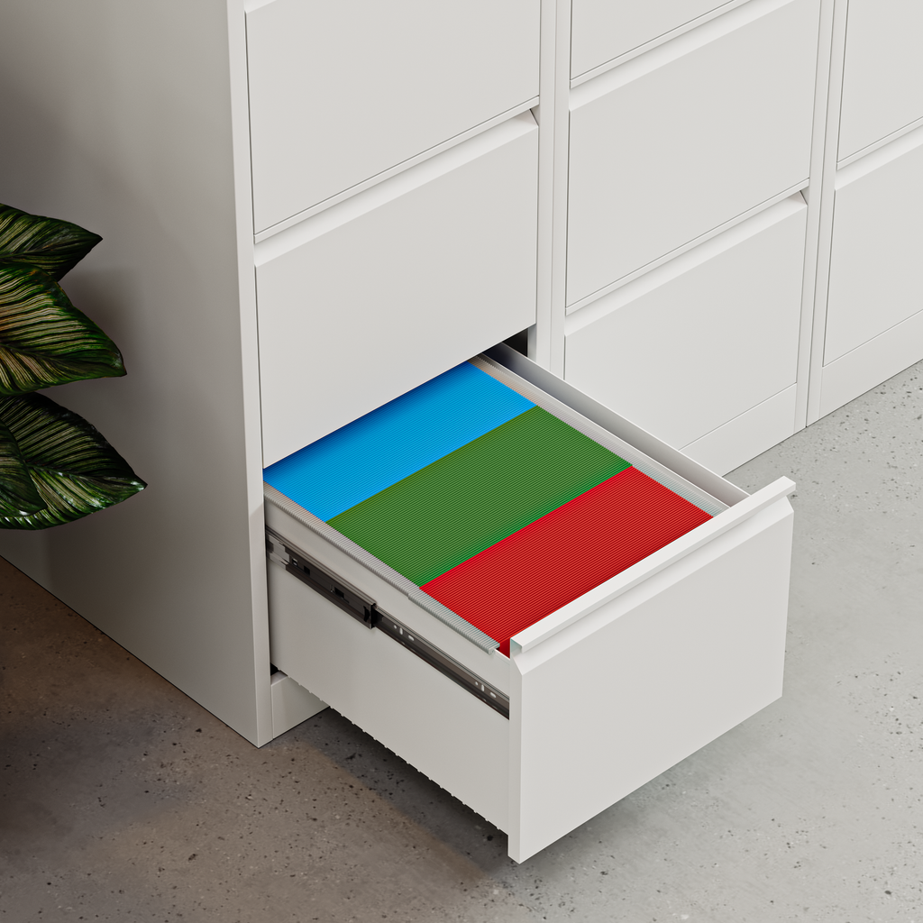 Deyu 4-Drawer Vertical Metal Filing Cabinet with Lock – White Steel Document Organizer