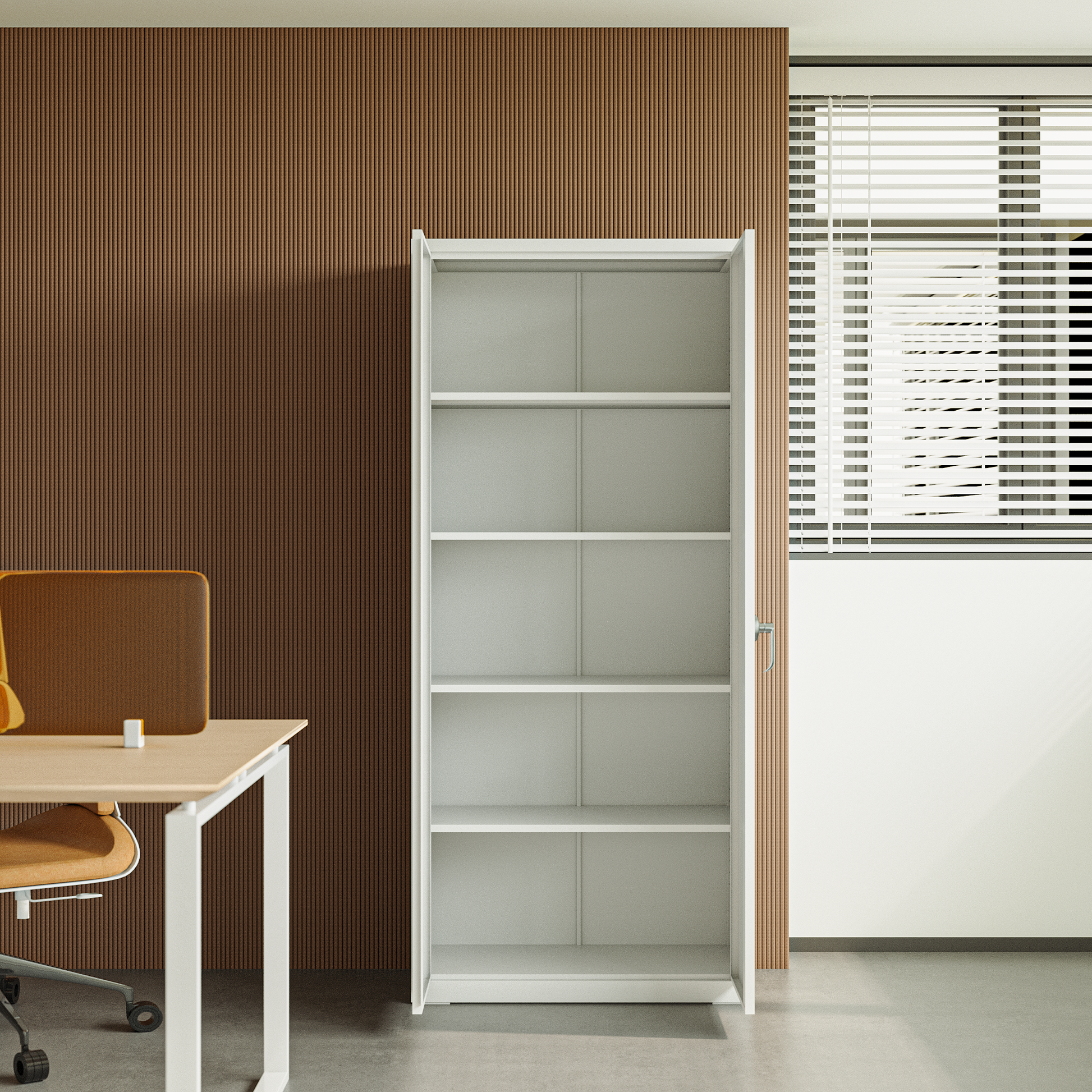 Deyu Tall Metal Storage Cabinet with Lock – Double Door Steel Organizer for Office & Home